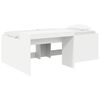 vidaXL Kids'High Bed Frame with Desk White 80 x 200 cm