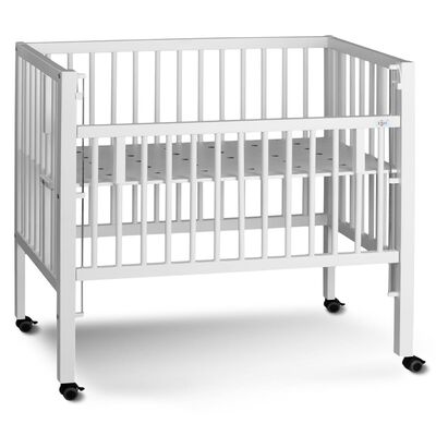 tiSsi Bedside Crib MAXI Boxspring 95x56x96 cm White