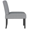 vidaXL Slipper Chair Light Grey Fabric