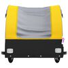 vidaXL Bike Trailer Black and Yellow 45 kg Iron