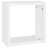 vidaXL Wall Cube Shelves 2 pcs White and Sonoma Oak 30x15x30 cm