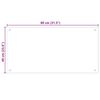 vidaXL Kitchen Backsplashes 2 pcs Black 80x40 cm Tempered Glass