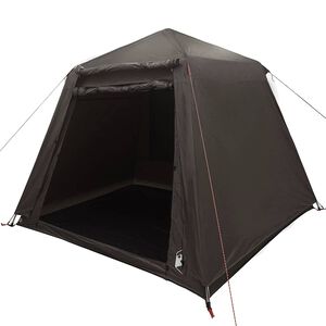 vidaXL Fishing Tent 4-Person Brown Quick Release