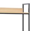 vidaXL Computer Desk Black and Oak 120x60x138 cm