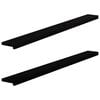 vidaXL Window Sills 2 pcs&nbsp;Brown Black 160x15x2 cm Solid Wood Oak