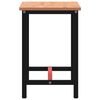 vidaXL Workbench 115x55x81.5 cm Solid Wood Beech and Metal