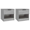 vidaXL Bedside Cabinets 2 pcs Grey Sonoma Engineered Wood
