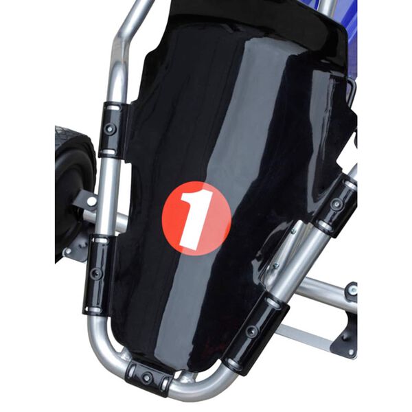 vidaXL Kids Riding Vehicle Black Plastic