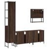 vidaXL 4 Piece Bathroom Furniture Set Brown Oak Engineered Wood