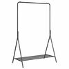 vidaXL Clothes Rack with Shelf Black 100 x 56 x 154 cm Steel