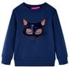 vidaXL Kids' Sweatshirt Navy Blue 116