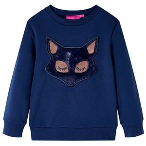 vidaXL Kids' Sweatshirt Navy Blue 116