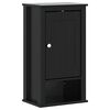 vidaXL Bathroom Wall Cabinet BERG Black 40x27x71.5 cm Solid Wood Pine