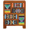 vidaXL Sideboard Multicolour 50x35x60 Solid Wood Acacia