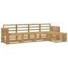 vidaXL Outdoor Sofa Set 5 pcs White 257 x 122.5 x 73 cm