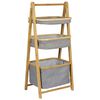 Bo-Camp Folding Cabinet with Baskets Bayswater Bamboo