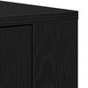 vidaXL Highboard Black Oak 80 x 33 x 150 cm Engineered Wood
