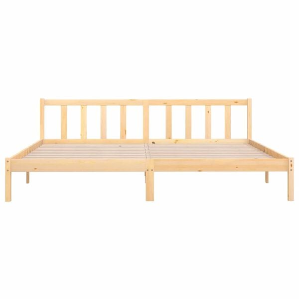 vidaXL Bed Frame without Mattress Solid Wood 200x200 cm