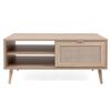 Finori Coffee Table Bali 55A Sonoma Oak and Cane Print