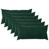 vidaXL Cushion with Pillow HEERLEN 6 pcs Dark Green Velvet