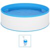 vidaXL Splasher Pool with Hanging Skimmer and Pump 350x90 cm White