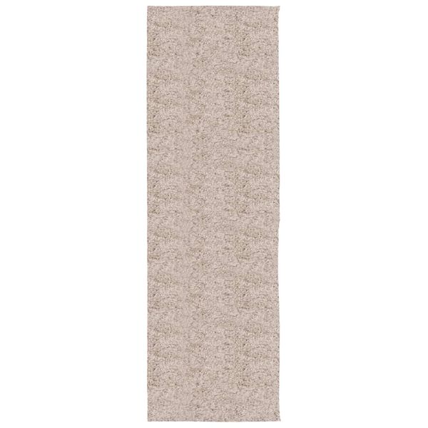 vidaXL Shaggy Rug PAMPLONA High Pile Modern Beige 80x250 cm