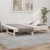 vidaXL Pull-out Day Bed without Mattress 2x(75x190) cm Solid Wood Pine