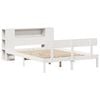 vidaXL Bookcase Bed without Mattress White 160x200 cm Solid Wood Pine