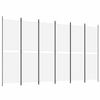 vidaXL 6-Panel Room Divider White 300x180 cm Fabric