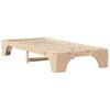 vidaXL Bed Frame Natural 80 x 200 cm Solid Pine Wood