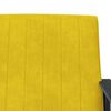 vidaXL Armchair Yellow 59 x 75 x 78 cm Velvet