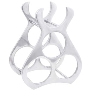 vidaXL Wine Rack Silver 32 x 14 x 37.5 cm Aluminium