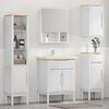 vidaXL Bathroom Furniture Set with Drawer 4 pcs White Solid Pine Wood