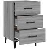 vidaXL Bedside Cabinet Grey Sonoma 40x40x66 cm Engineered Wood