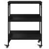 vidaXL Kitchen Trolley Black 60x41x80.5 cm Engineered Wood