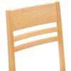 vidaXL Dining Chairs 2 pcs Natural 43 x 54 x 89 cm Solid Rubber Wood