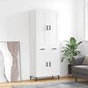 vidaXL Highboard White 69.5x34x180 cm Engineered Wood