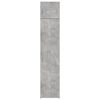 vidaXL Slim Storage Cabinet Concrete Grey 45x42.5x225 cm Engineered Wood