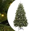 vidaXL Artificial Christmas Tree 210 cm 300 LEDs Warm White Green