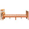 vidaXL Bed Frame with Headboard without Mattress Wax Brown 160x200 cm