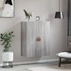 vidaXL Wall Mounted Cabinet Grey Sonoma 69.5x34x90 cm