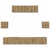 vidaXL TV Cabinet Set Wall-mounted 7 pcs Artisan Oak Engineered Wood