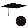 vidaXL Garden Parasol Black 248.5 x 247.5 x 160 cm Fabric