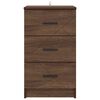 vidaXL Bedside Cabinet Brown oak 38 x 38 x 66 cm Engineered wood