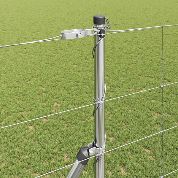 vidaXL Fence Post Galvanized 25 x 1.5 m Steel