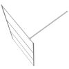 vidaXL Walk-in Shower Wall Silver 115x195 cm Clear ESG Glass