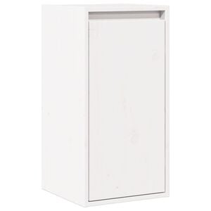 vidaXL Wall Cabinet White 30x30x60 cm Solid Wood Pine