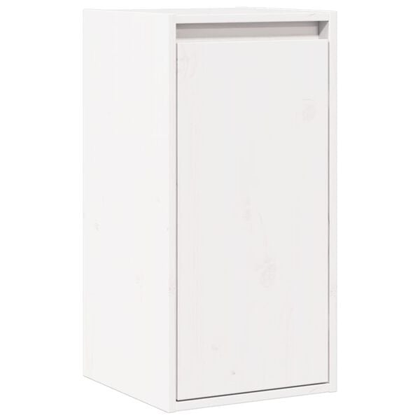 vidaXL Wall Cabinet White 30x30x60 cm Solid Wood Pine