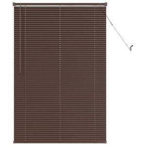 vidaXL Venetian Blind Manual Dark Brown with Pattern 150 x 90 cm PVC