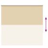 vidaXL Roller Blind Blackout Beige 150x175 cm Fabric Width 146.6 cm Polyester